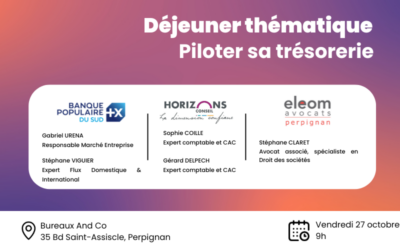 Déjeuner thématique | Piloter sa trésorerie